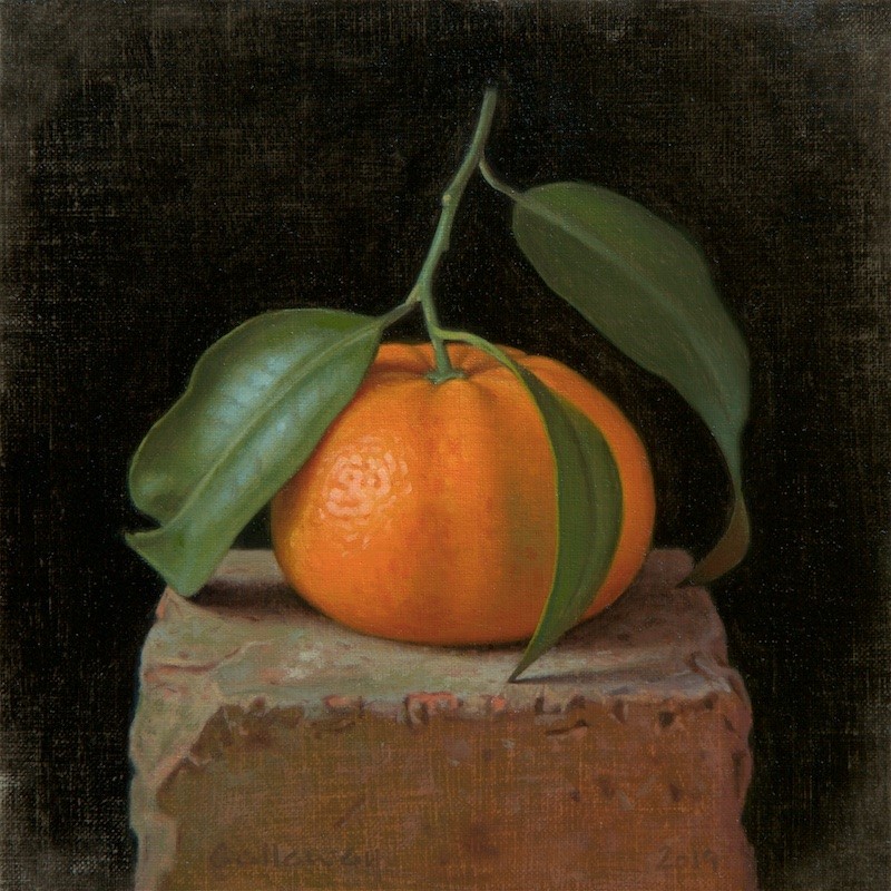 Orange on a Brick II by Alex  Callaway